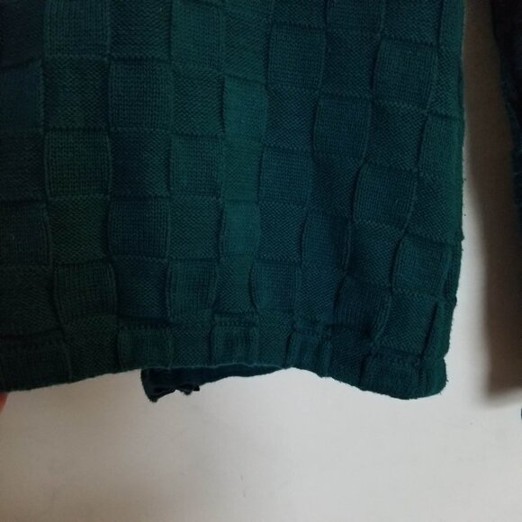 NEW Michael Simon 3D Check Pattern Beaded Cardigan - Picture 10 of 13